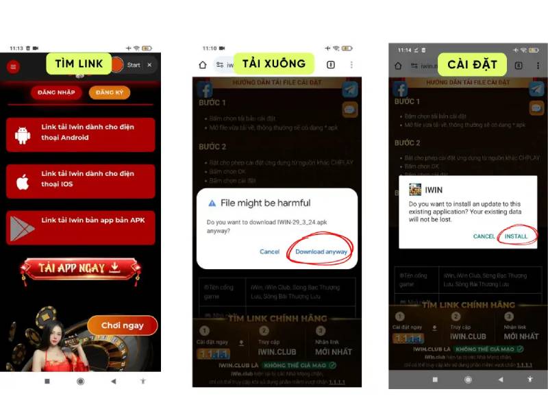 Hướng Dẫn Tải App IWIN Cho Android